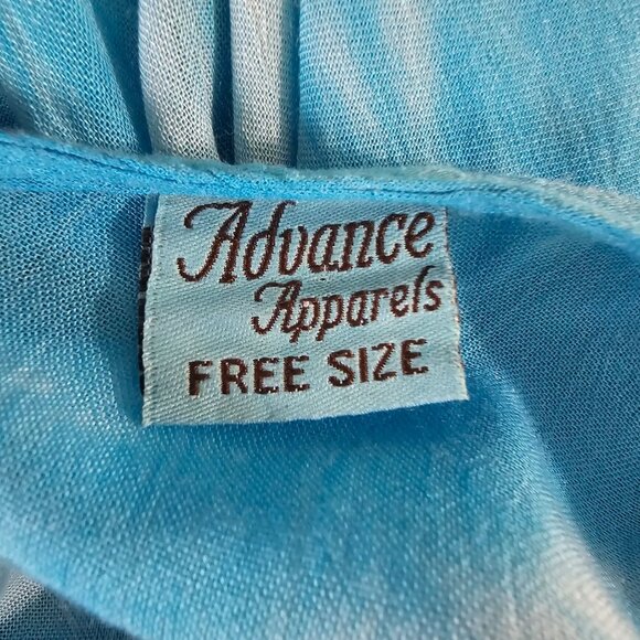 Vintage Advance Apparels Tie Dye Embroider Stitch Assymetrical Hem Dress OSFM - Picture 8 of 9